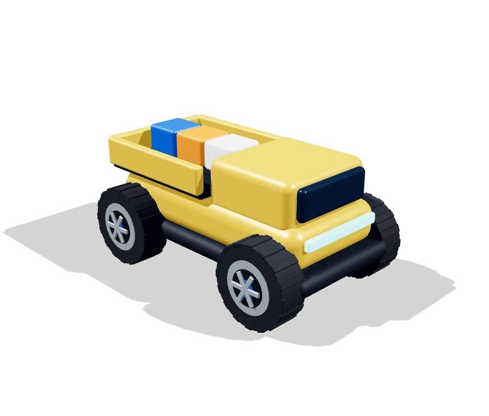 RobotCar Cargo 积木运输车 玩具机器人车